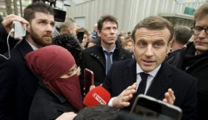 France: Macron poses in selfie with niqabi who defied French law