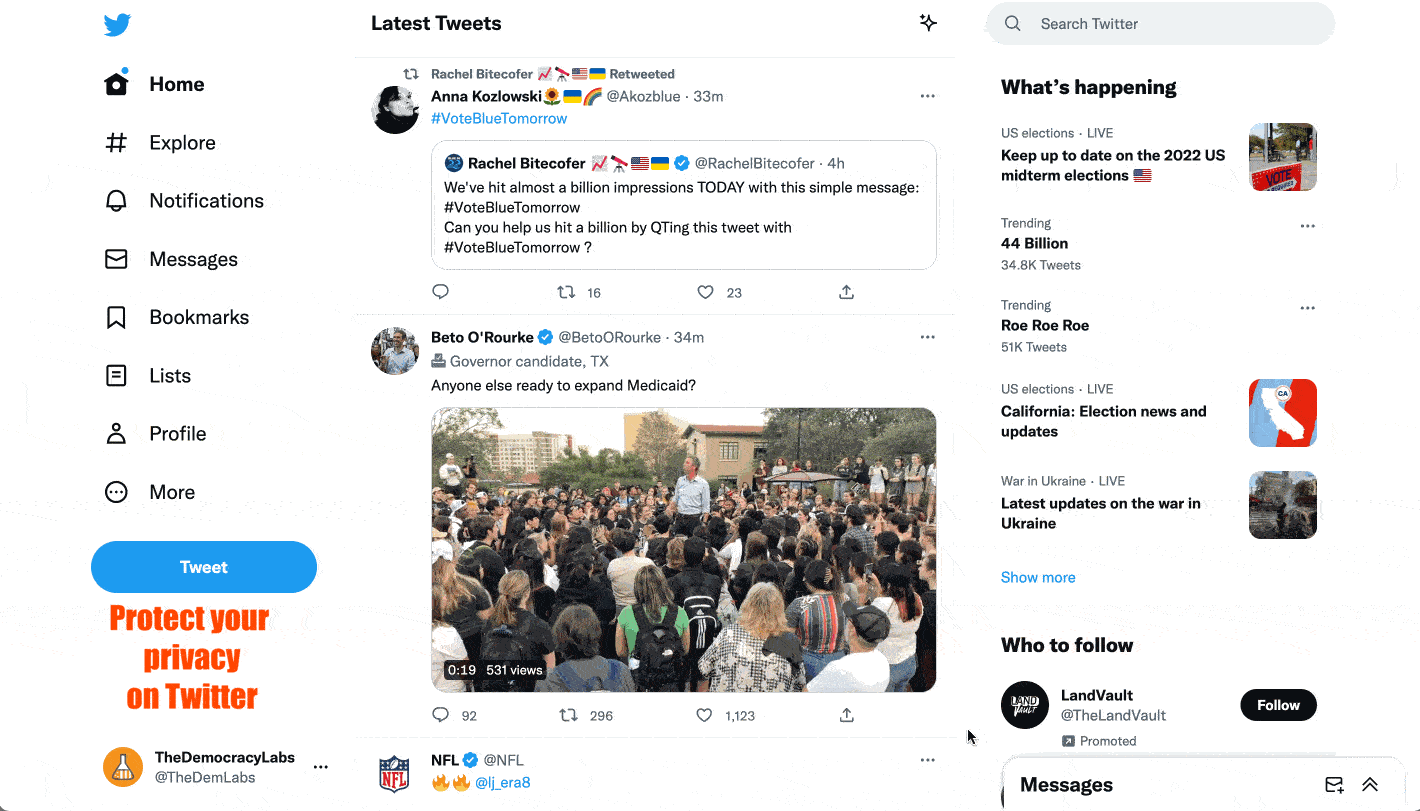 Ten tips to protect your privacy on Twitter