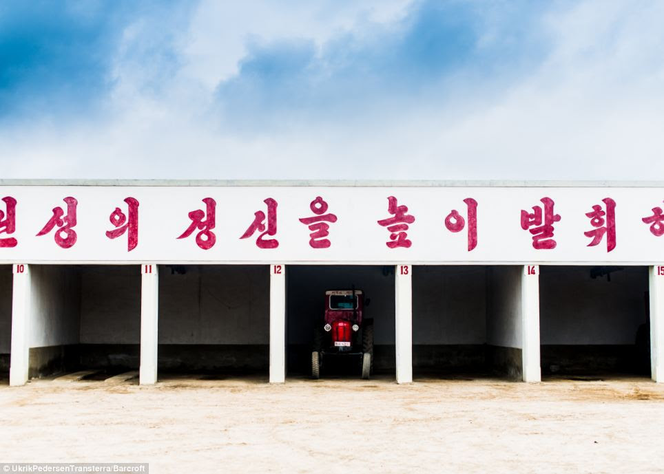 Isolated: Pedersen said that with a smile most people in the sparsely populated country are willing to talk, but guides will often stop them from speaking