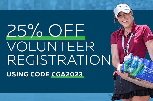25% Off Volunteer Registration using code CGA2023