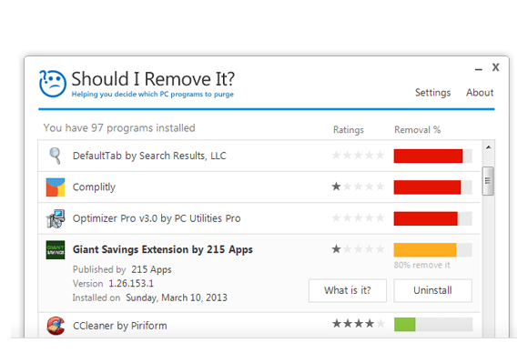 تحميل برنامج الغاء تثبيت البرامج من الكمبيوتر Should I Remove It Should-i-remove-it