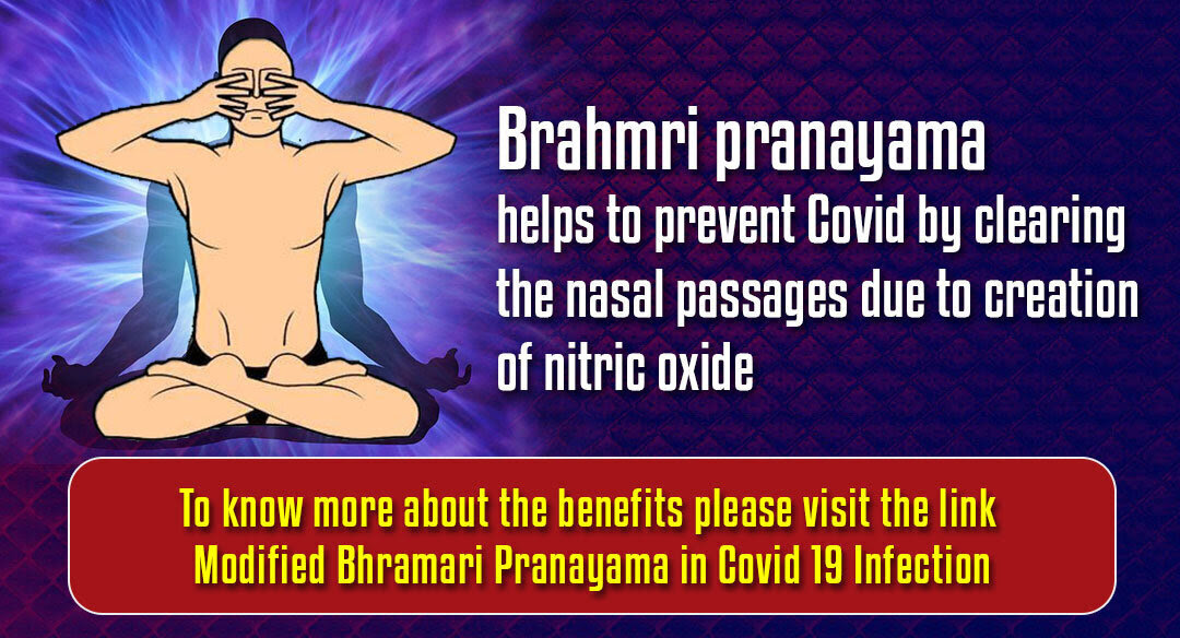 Brahmri pranayama helps to prevent Covid