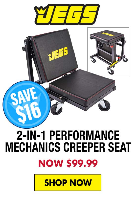 JEGS 2-in-1 Performance Mechanics Creeper Seat - Now $99.99