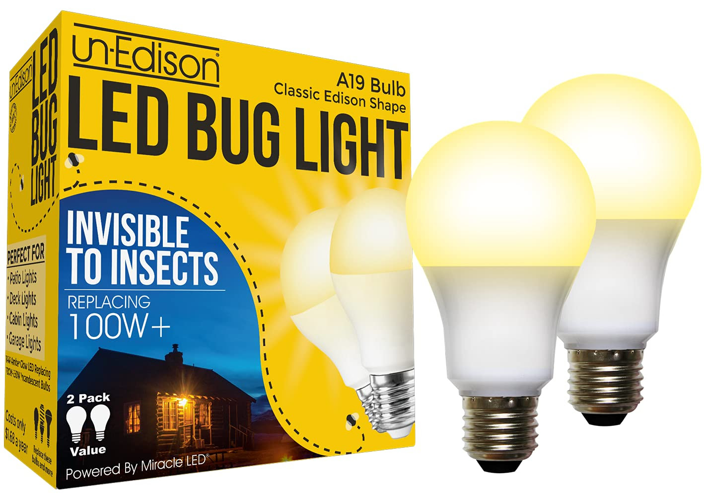 Un-Edison A19 LED Bug Light