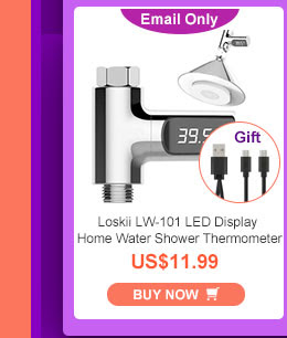 Loskii LW-101 LED Display Home Water Shower Thermometer