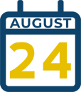 August 24 Calendar Icon