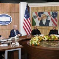 Biden meets with India's PM to press for hard line on Russia