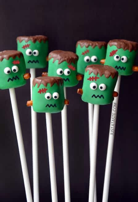 Cute Frankenstein Pops