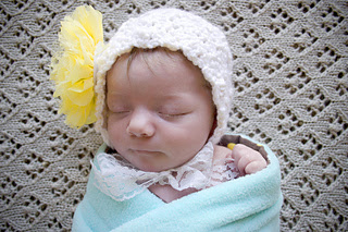 Willow Green Lace Bonnet | Best Free Crochet Baby Bonnet Patterns