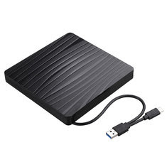 2-em-1 Tipo-C USB 3.0 Externo Leitor de DVD de CD Unidade Óptica