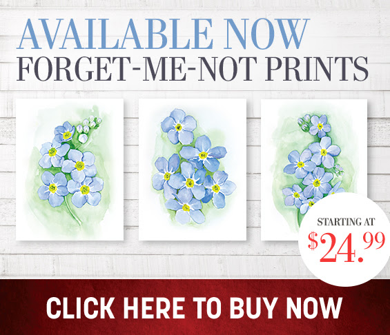 Forget-me-not prints
