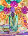 Teal Glass Bouquet - Posted on Sunday, April 12, 2015 by Kelly Alge