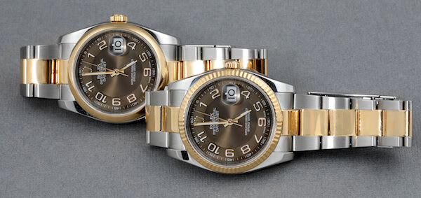 A modern take on the classic Datejust 36: Arabic numbers and rich chocolate brown dial