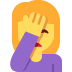 Woman facepalming