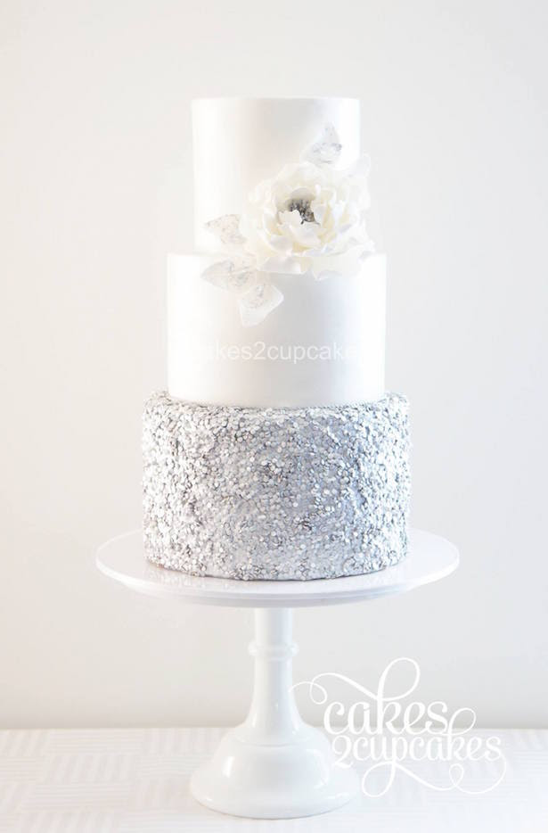 #WeddingTrends : Sequin Cake - By Cakes2Cupcakes