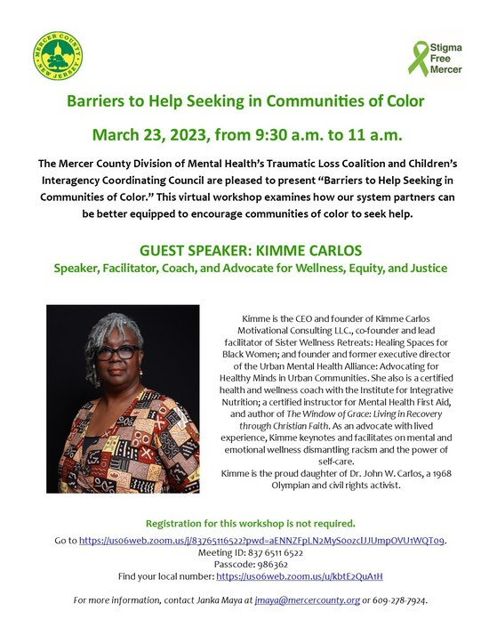 Barriers to Help Seeking in Communities of Color