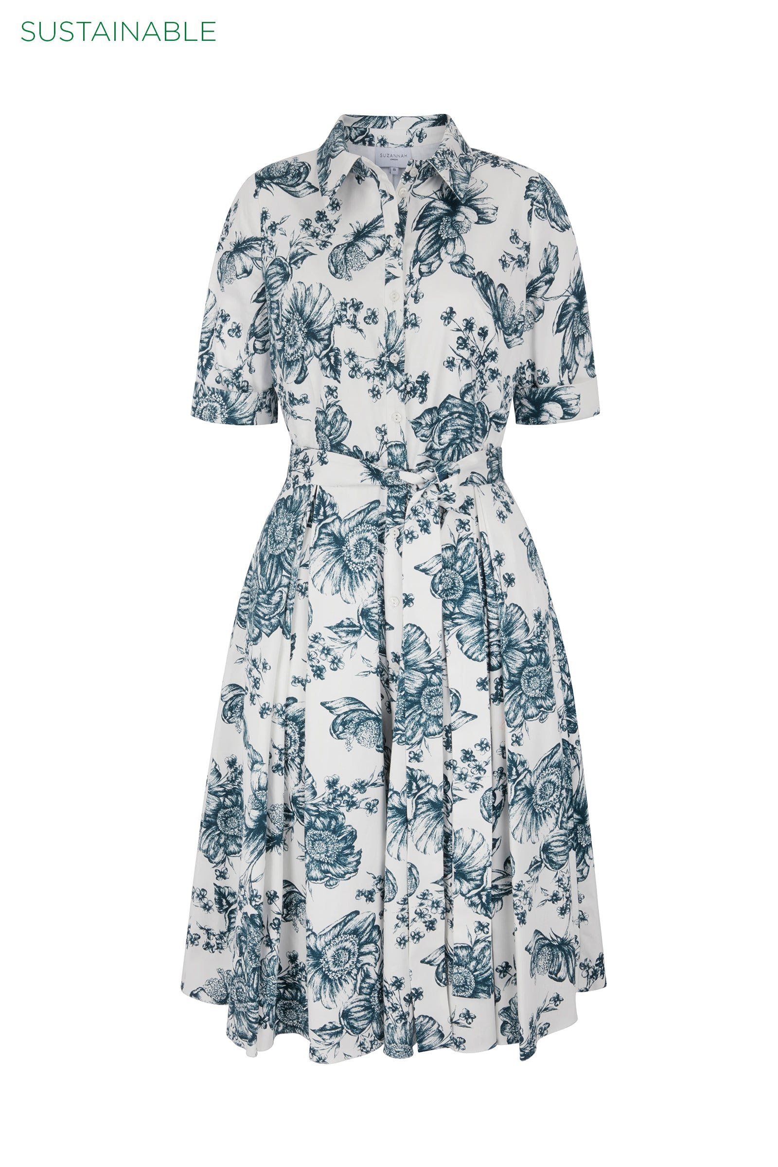 Image of Toile de Jouy Shirt Dress