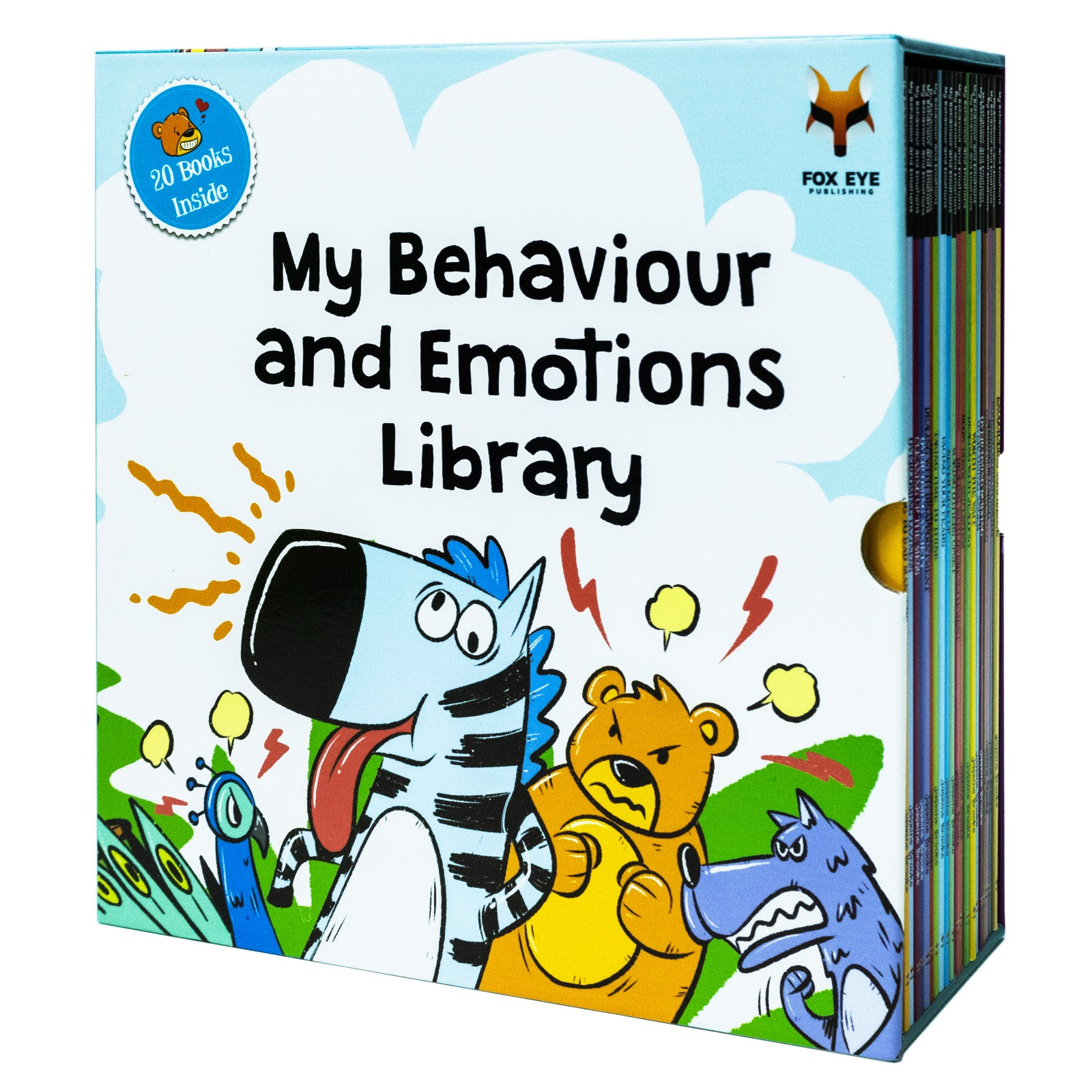 Image of My Behaviour and Emotions Library 20 Books Box Set: Anxiety, Confidence, Bullying, Sympathy, Lying, Jealousy, Anger, Patience, Sharing, Bad Manners, Kindness