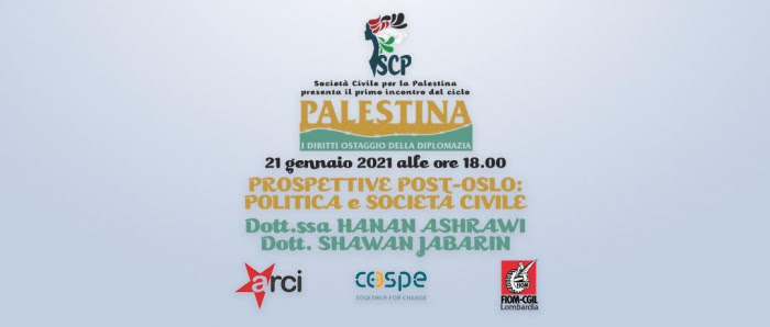 Webinar con Hanan Ashrawi e Shawan Jabarin