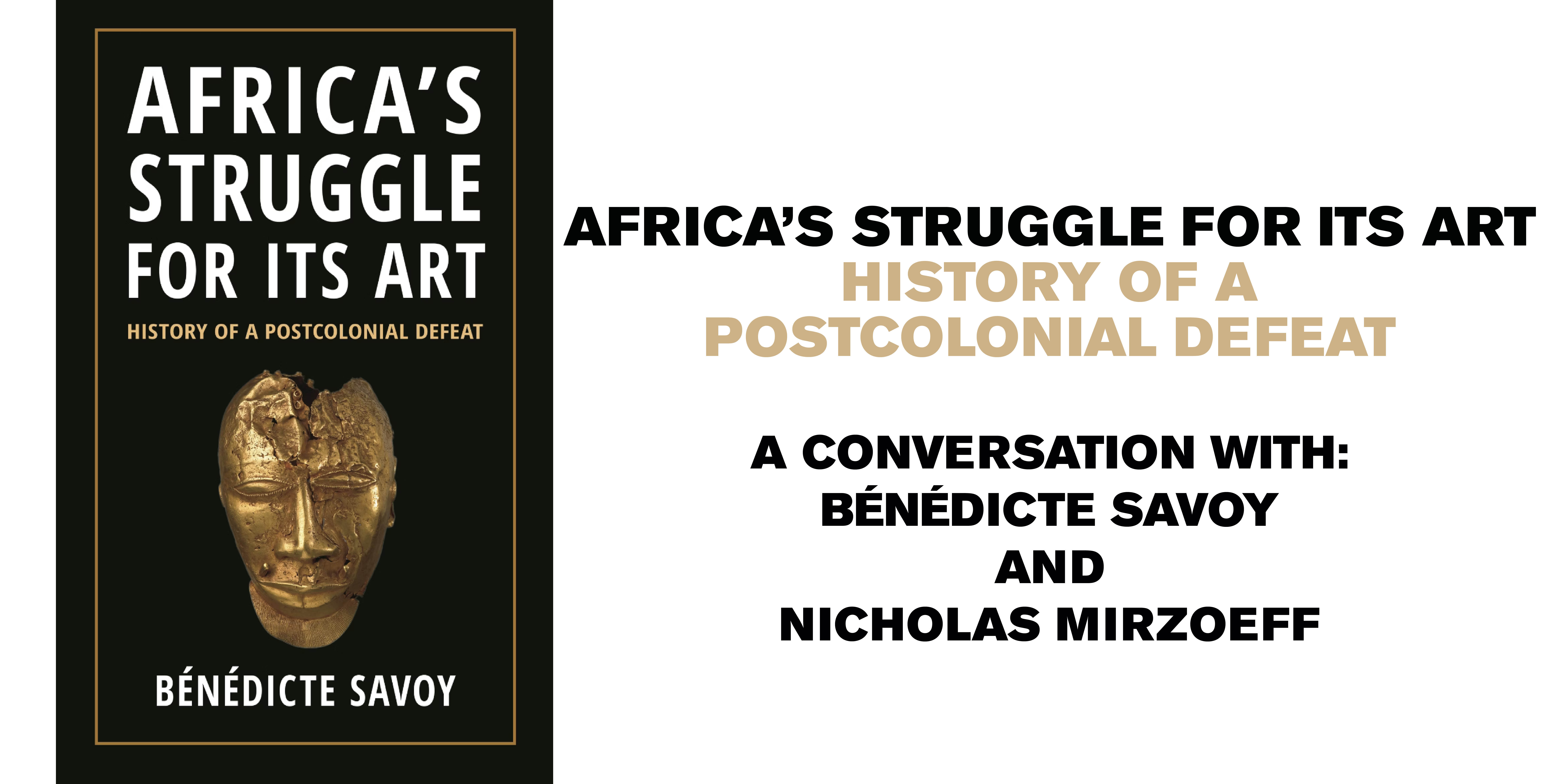 Image depicting the cover of "Africa's Struggle for Its Art" with the depiction of a bronze bust