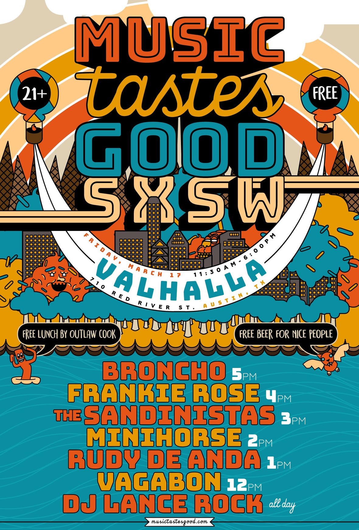 music tastes good sxsw 2017 flyer use this one