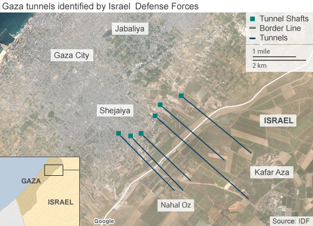 IDF map of tunnels