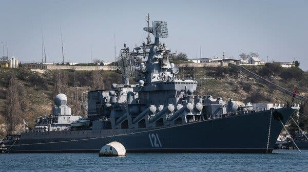 Moskva vào năm 2014. Vụ chìm tàu có tầm quan trọng biểu tượng, ngoại giao và quân sự.