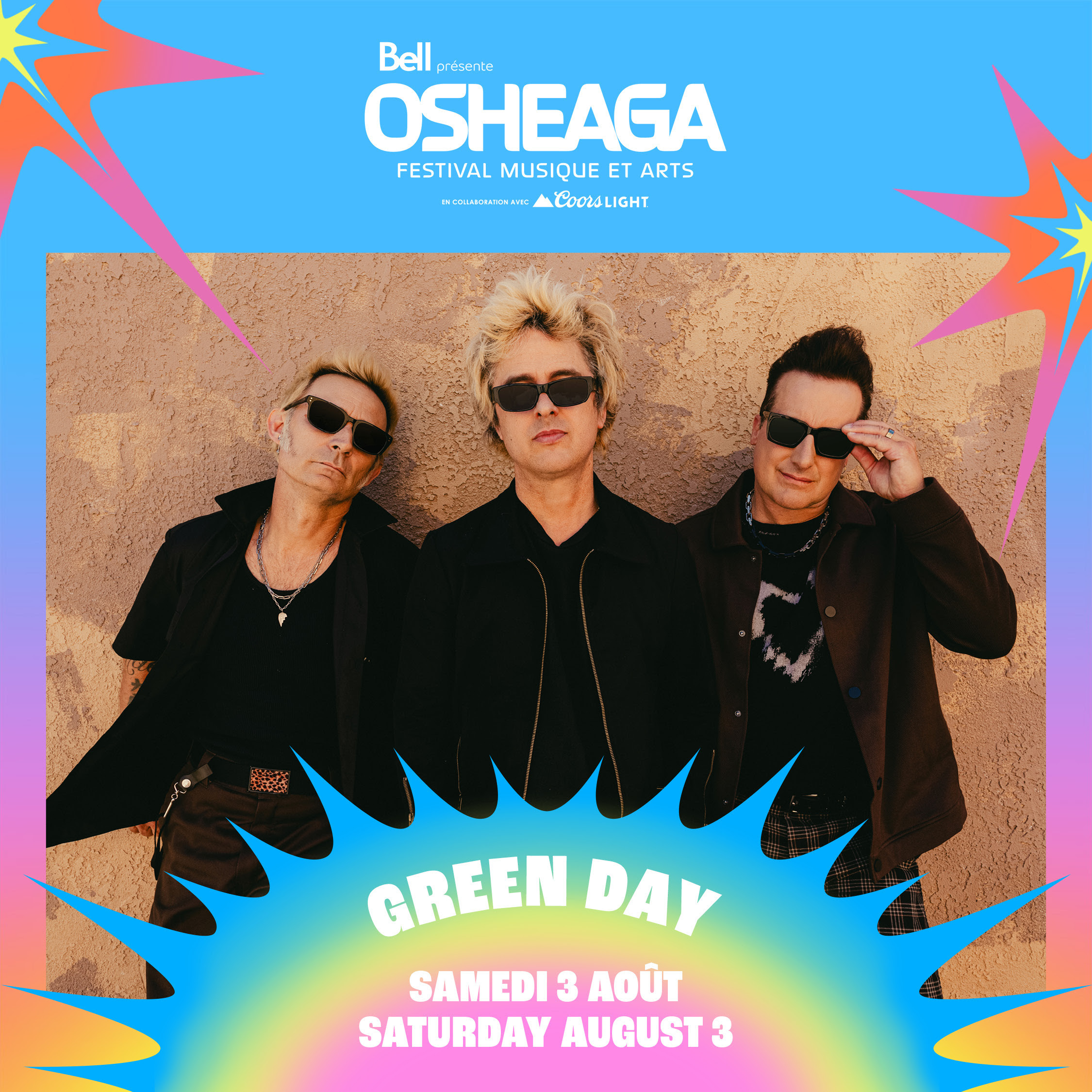 Green Day to headline Osheaga 2024 Montreal Rocks