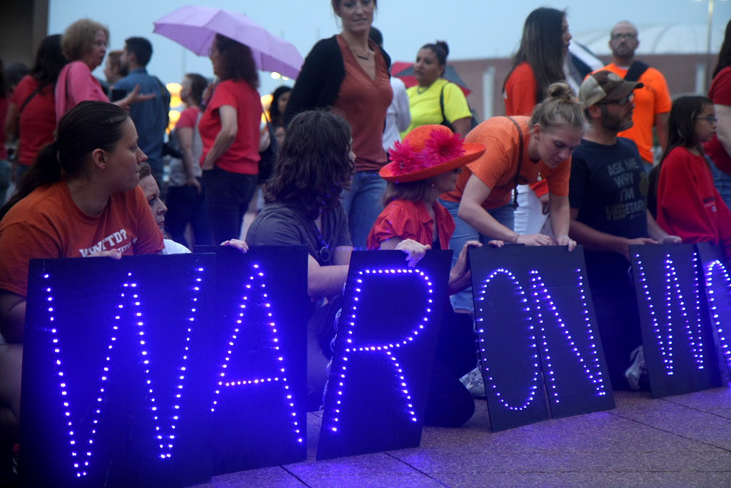 women's rights protest in Dallas in 2013
