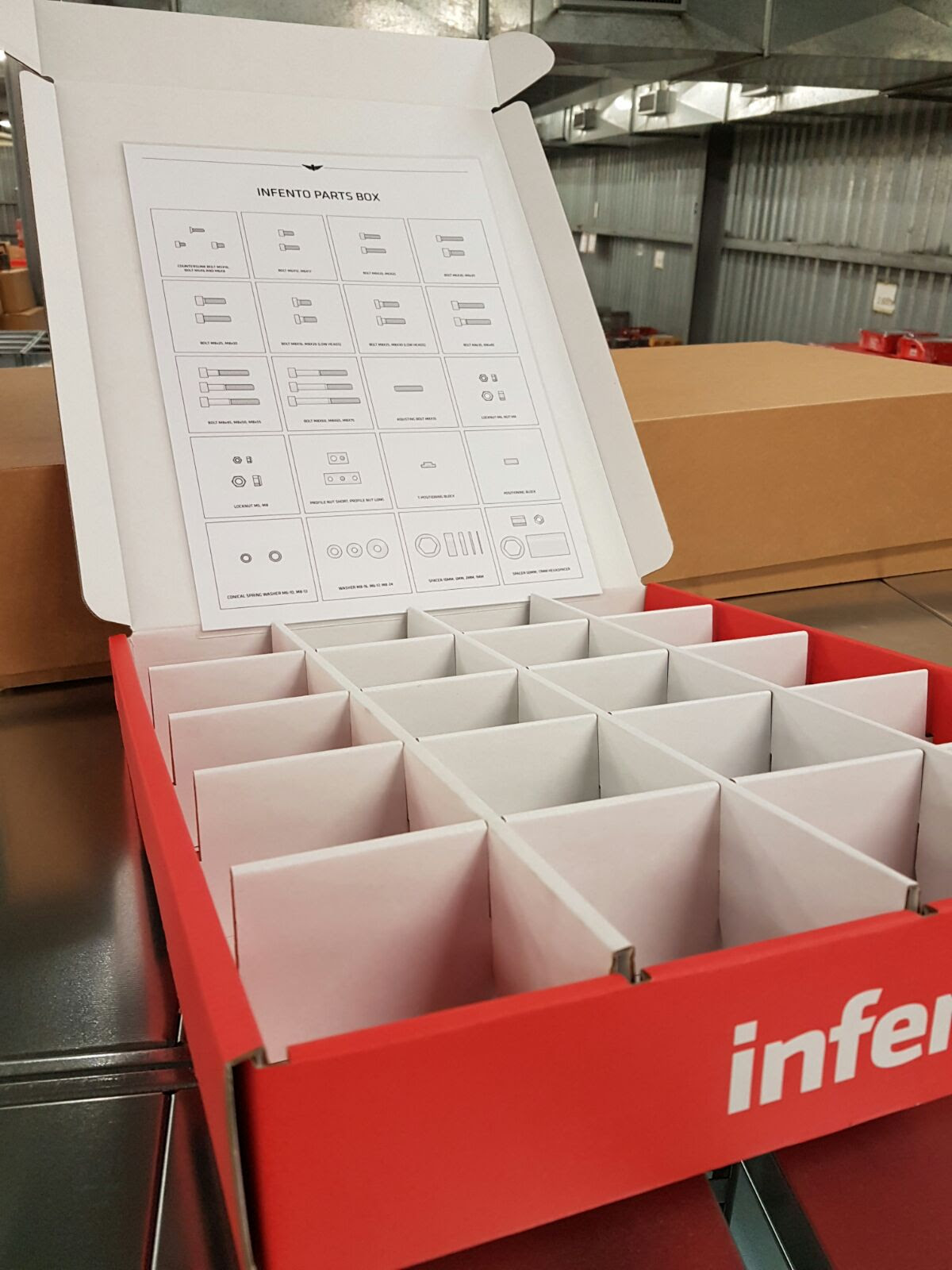 infento parts packaging photo
