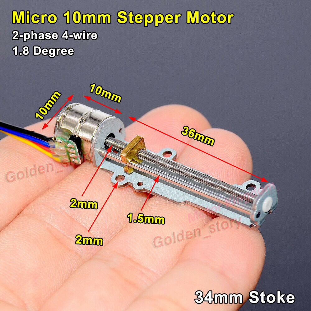 Linear Actuator Stepper Motor | Stepper Motor Linear Actuator Diy - 34mm Mini Linear - Aliexpress
