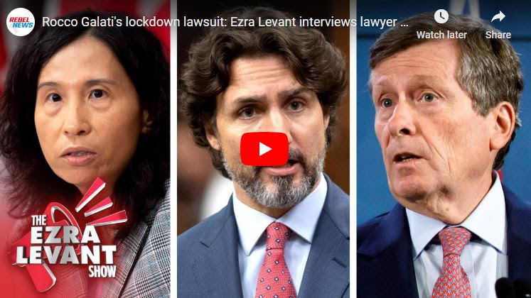 Rocco Galati's lockdown lawsuit: Ezra Levant interviews

constitutional lawyer suing Trudeau, Tam, John Tory and more!