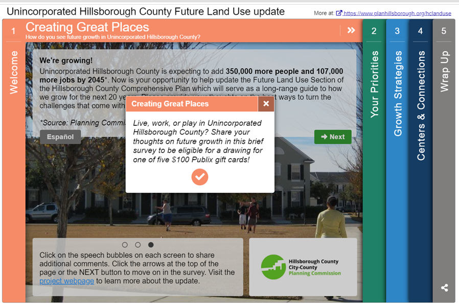 Hillsborough County Creating Great Places FLU survey