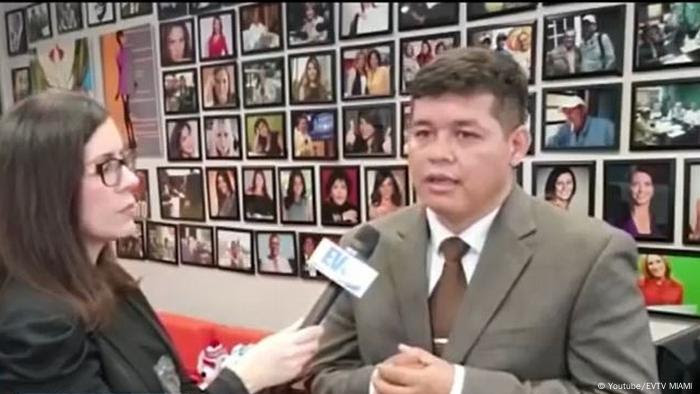 Screenshot of an interview with Christian Zerpa from YouTube