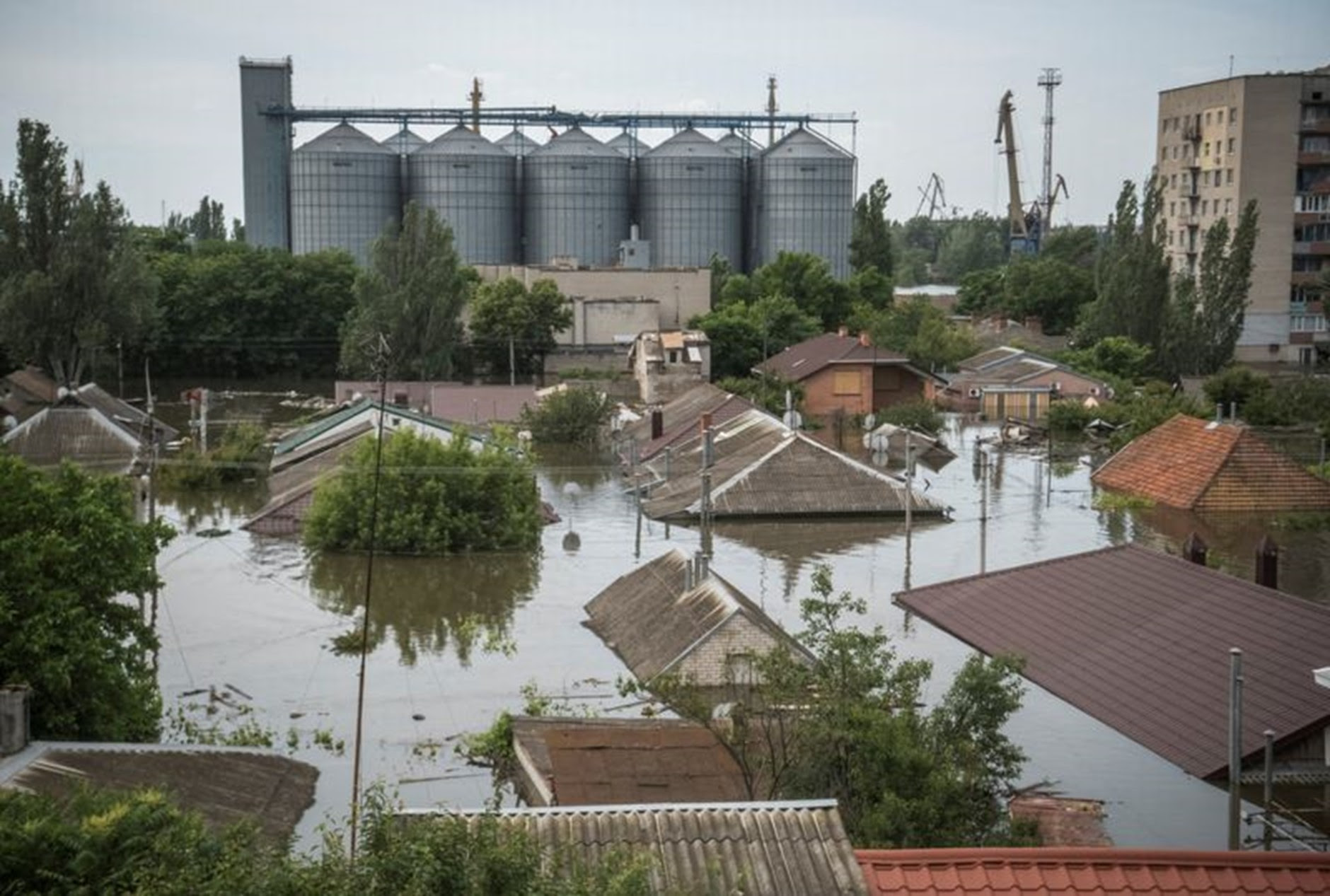 Ukraine fears losing millions of tons of crops after dam collapse.