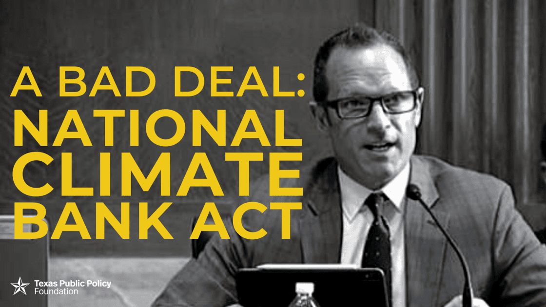Watch our National Climate Bank Act testimony