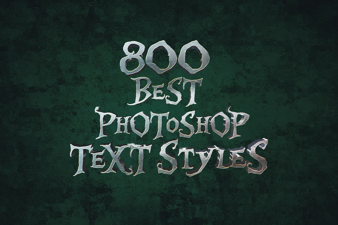 98% Off + 10% Off Coupon on 800 Best Photoshop Text Styles Bundle by Pixelo