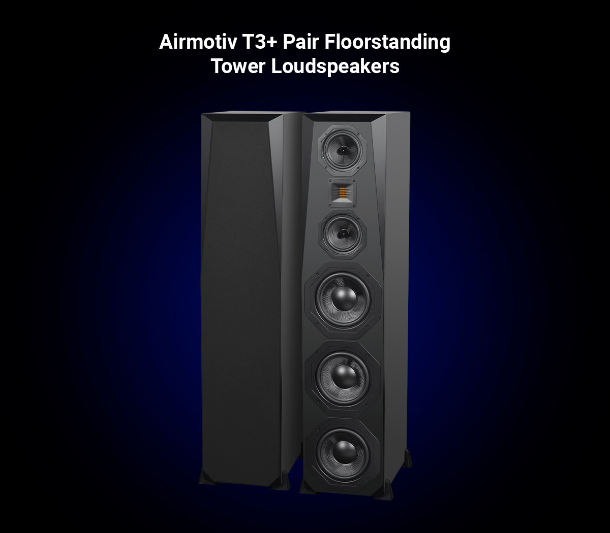 Airmotiv T3+ Pair Floorstanding Tower Loudspeakers
     