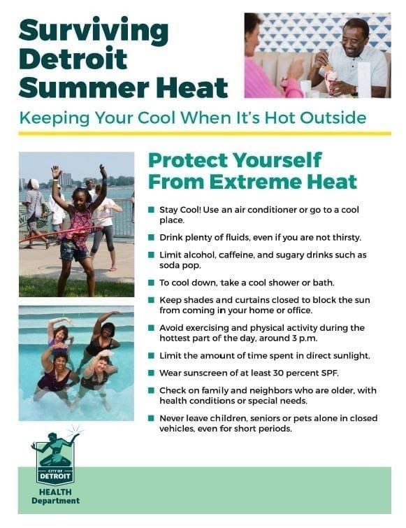 Summer Heat safety graphic