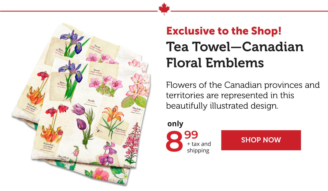 Tea Towel- Canadian Floral Emblems
