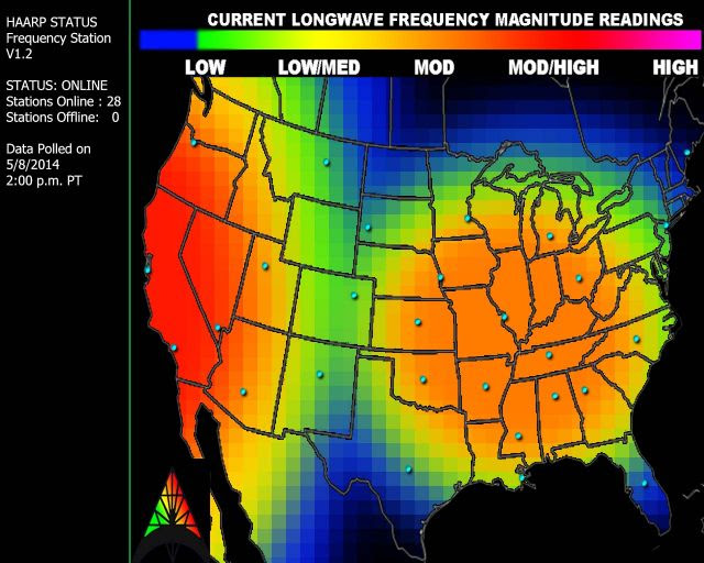 HAARP Network:  Red Alert Issued For CA / OR / NV