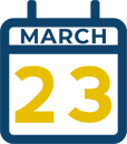 March 23 Calendar Icon