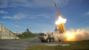 The first of two Terminal High Altitude Area Defense (THAAD) interceptors is launched during a successful intercept test - US Army.jpg