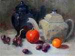 Tea Pot and Ginger Jar - Posted on Monday, February 16, 2015 by Judy Wilder Dalton