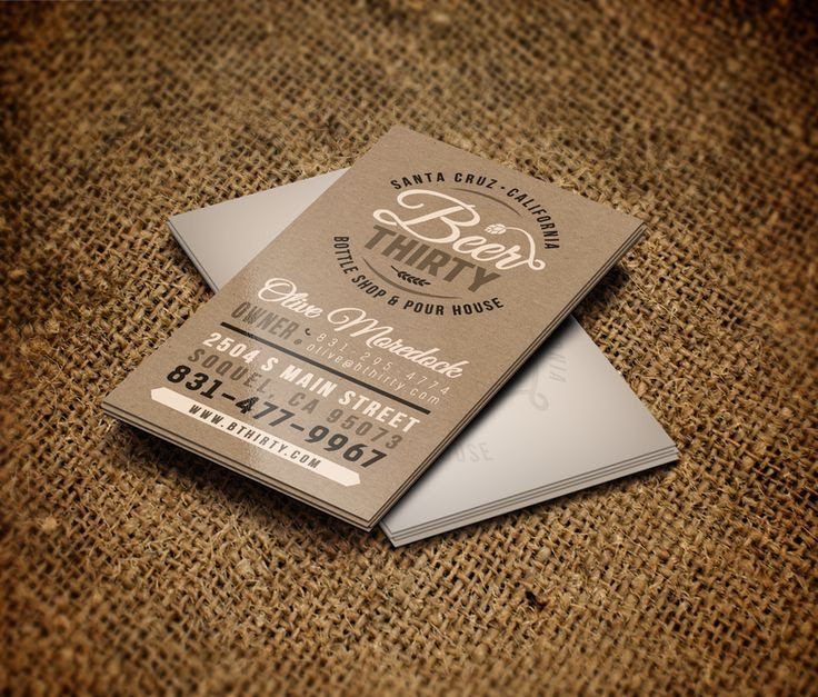 Business Card Needed for Craft Beer Bar by Burciu Craft beer bar