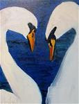 A Pair of Swans oil painting - Posted on Wednesday, February 18, 2015 by Barbara Haviland
