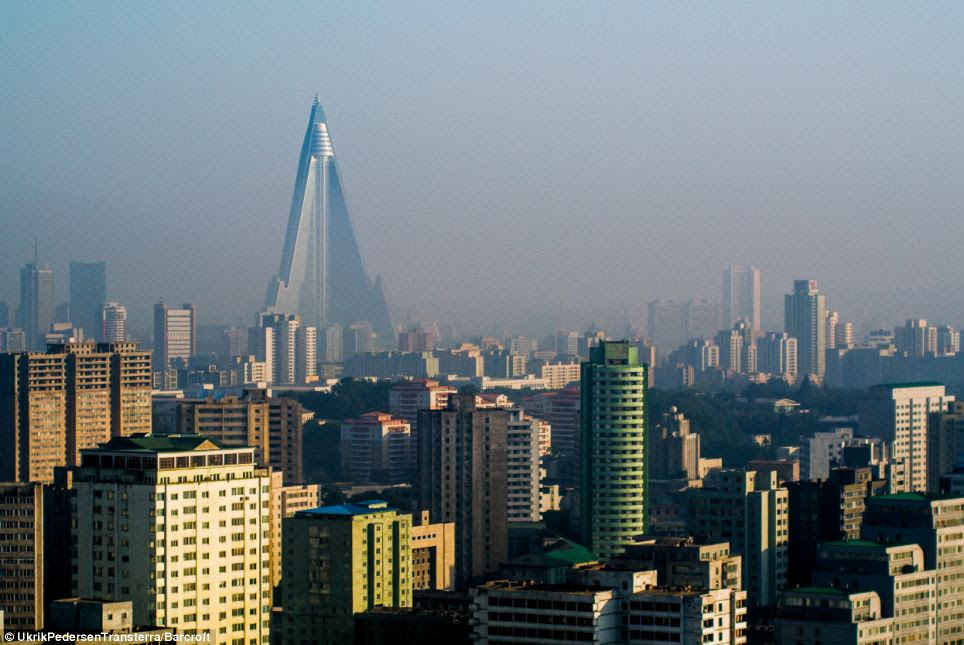 Not the Shard: This building could almost be mistaken for the Shard in London, but it is in fact the Pyramid Hotel in Pyongyang, North Korea