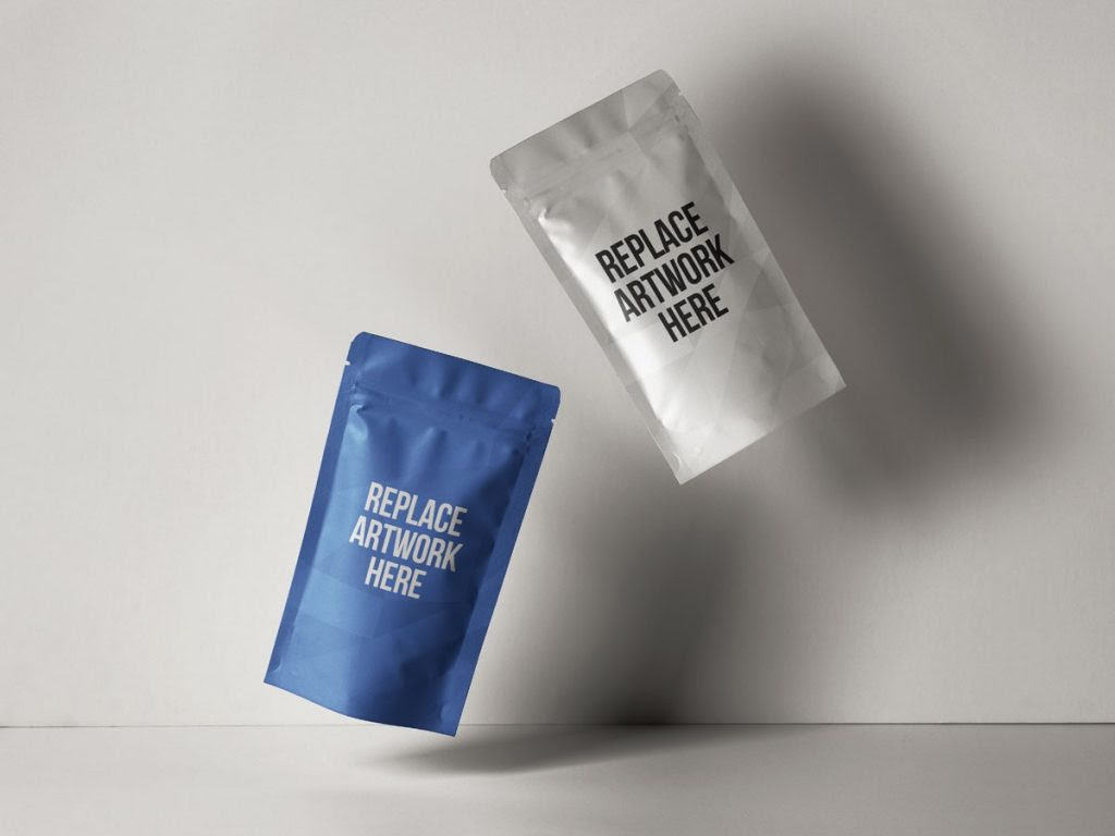Floating Pouch Packaging Mockup Mockup Love