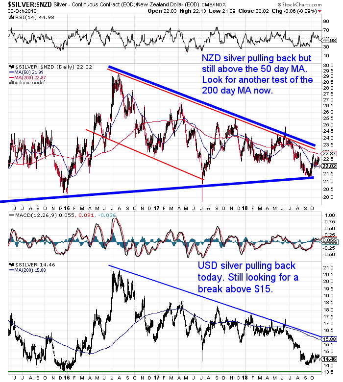NZ Dollar Silver Chart NZ Dollar Silver Chart