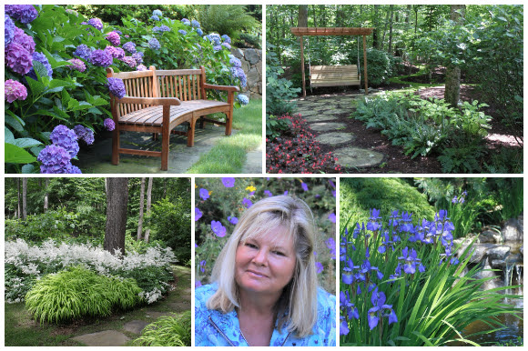 Jan Johnsen and pictures from gardens she's designed